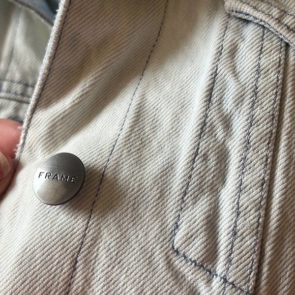 Frame cropped denim jacket - Picture 6 of 6